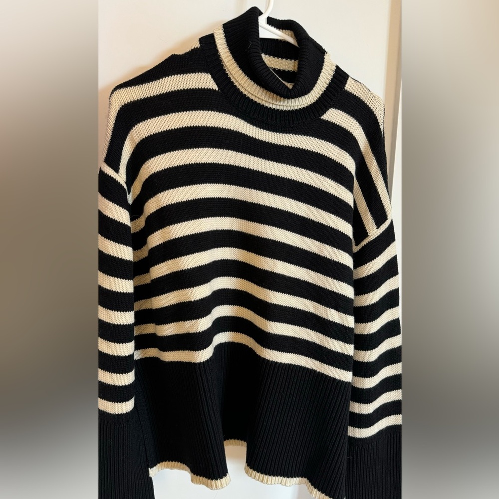 Totême signature stripe turtleneck